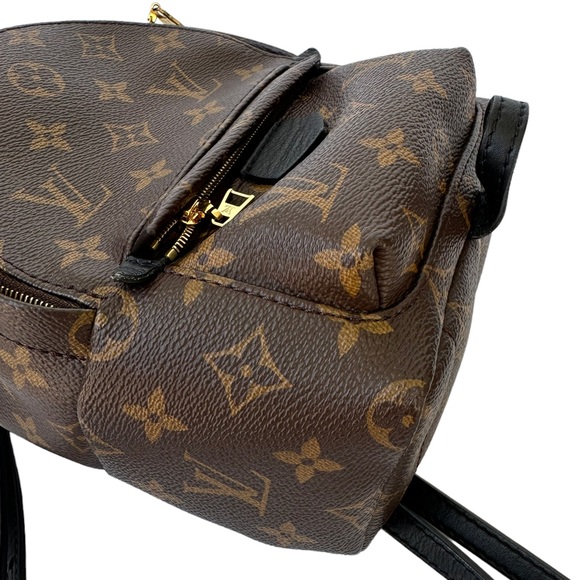 Authentic🥰Louis Vuitton Palm Springs Mini Backpack BB Crossbody Brown Monogram - Picture 9 of 12
